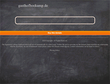 Tablet Screenshot of gasthofboekamp.de